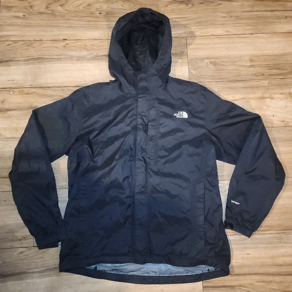 North Face Hyvent Raincoat/Jacket Men's L Black